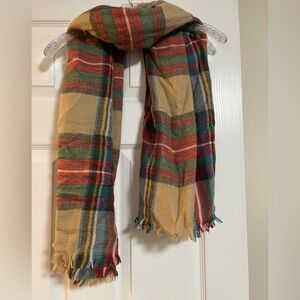 Plaid Multicolor Scarf